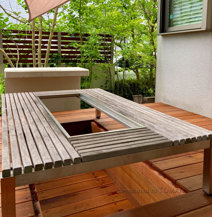 天然木ウッドデッキ ウリン製ウッドデッキ【オーダーメイドサイズ 